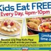 **BACK** IHOP Kids Eat Free Every Night from 4-10pm