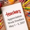 Teacher Appreciation Freebies and Discounts 2017