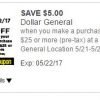 *LAST DAY* Dollar General: $5 off $25 purchase thru 5/22