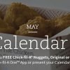 Chick-Fil-A Calendar Card May Free Item