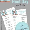 National Scavenger Hunt Day May 24th | Two FREE Printable Scavenger Hunts to do with the Kids
