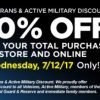 Dollar General: 10% off for Veterans and Active Military In-Store or Online 7/12 only