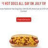 Sonic $1 Hot Dogs on Wednesday, July 19th
