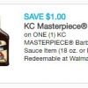Walmart: KC Masterpiece BBQ sauce $.58 after coupon