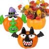 Halloween is only $1 at Dollar Tree!  (No Mess Pumpkin Decorating Idea too!)