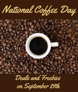 National Coffee Day Freebies September 29, 2023