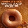 Krispy Kreme Pumpkin Spice Glazed Doughnuts available all day 10/26!