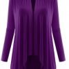 Women’s Soft Drape Cardigan Short Sleeve – $13.99 / Long Sleeve $14.99
