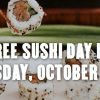 FREE Sushi Day at P.F. Chang – Thursday, October 26