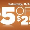 Dollar General: $5 off $25 purchase on Saturday 11/4