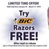 BIC Disposable Razors “Try It Free” Rebate Offer