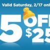 Dollar General: $5 off $25 purchase on Saturday 2/17