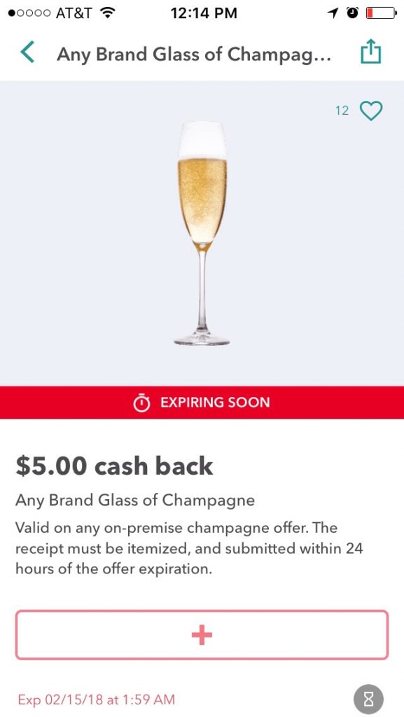 Ibotta $5 Champagne Rebate Today Only!