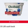 Ibotta: FREE Chobani Greek Yogurt after cash back (BACK thru 3/2!)