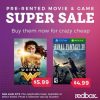 Redbox Pre-Rented Movie & Game Super Sale