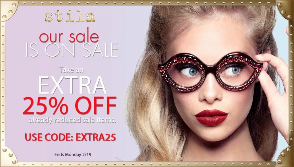 Stila Cosmetics: Extra 25% off Sale Items thru 2/19