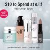 TopCashBack: $10 Cash Back from e.l.f + FREE Shipping!