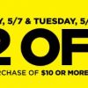 Dollar General: $2 off $10 purchase thru 5/8