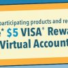 $5 VISA rebate with purchase of 5 participating grocery items (ends 6/30)