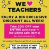 Michael’s: 20% off for TEACHERS this week (includes sale items!)