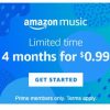 Amazon Music Unlimited: FOUR Months for $.99