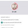 Ibotta August 2018 Teamwork Bonus LEVEL 2 Details