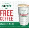 Krispy Kreme FREE Coffee on National Coffee Day 9/29