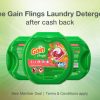 TopCashBack New Members: FREE Gain Flings Laundry Detergent from Walmart