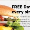 Wendy’s: FREE Hamburgers with Purchase thru 9/30