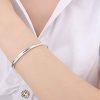 Simple Silver Bangle Bracelet $1.09 SHIPPED