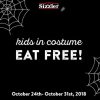 Kids in Costume Eat FREE at Sizzler with Adult Meal Purchase – now thru Halloween Night