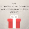 Retailers Offering Holiday Shipping Offers to Compete with Amazon