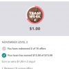 Ibotta November 2018 Teamwork Bonus LEVEL 2
