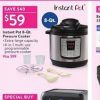 Black Friday NOW: Instant Pot Lux80 8qt Pressure Cooker $59 at both Walmart and Amazon!!!
