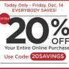Books-a-Million: 20% off ONLINE TODAY ONLY