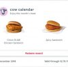 Chick-Fil-A Calendar Card December 2018 Free Treat Item