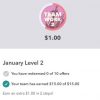 Ibotta January 2019 Teamwork Bonus LEVEL 2