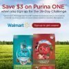$3 off Purina ONE® at Walmart #PONEVisibleDifferences #PurinaONEPets #Purina28DayChallenge
