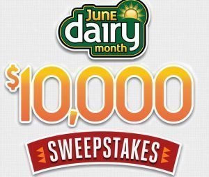 June National Dairy Month $10,000 Sweepstakes