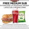 Firehouse Subs: FREE Sub with purchase on 6/16/19 (Take Dad out to eat!)