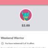Ibotta Weekend Warrior $2 Bonus thru 6/16