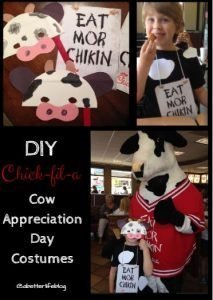 Chick-fil-A Cow Appreciation Day Easy Costume Ideas and Tips