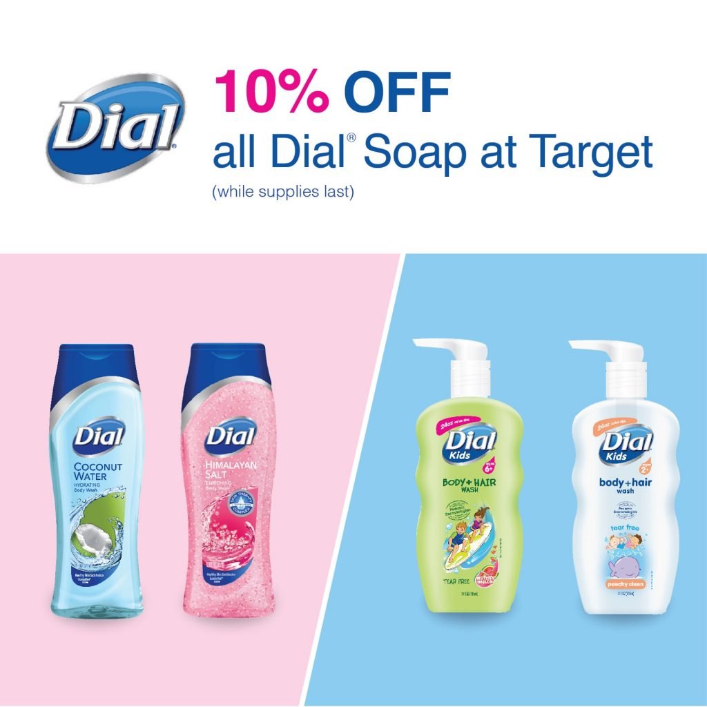10% off all @Dial Soaps @Target #DialFamilyFavs #ad