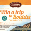Celestial Seasonings Boulder, Colorado Getaway Sweepstakes | $50 Daily Prizes too! #50yearsofcelestial #celestialseasonings