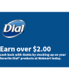 Earn over $2.00 Cash Back on @Dial products @Walmart #ShopDialAtWalmart #sponsored
