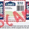 Stop Sharing Fake Coupons on Facebook | There is no $150 Lowe’s Coupon!
