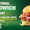 Subway: BOGO Subs on Sunday, November 3rd