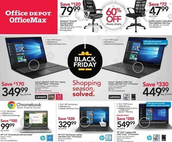 Office Depot/OfficeMax Black Friday 2019 | Shop Online Thanksgiving and  Pick Up In Store Friday!