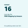 Amazon Last Day for Standard Shipping by Christmas | Prime Members Have More Time
