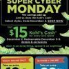 KOHL’S CYBER MONDAY ONLINE NOW! | Extra 20% off, $10/$50 and SPEND Kohl’s Cash